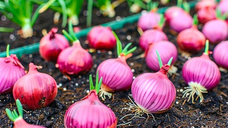 Les oignons rouges abondants vous attendent : découvrez les secrets de plantation pour un potager éclatant